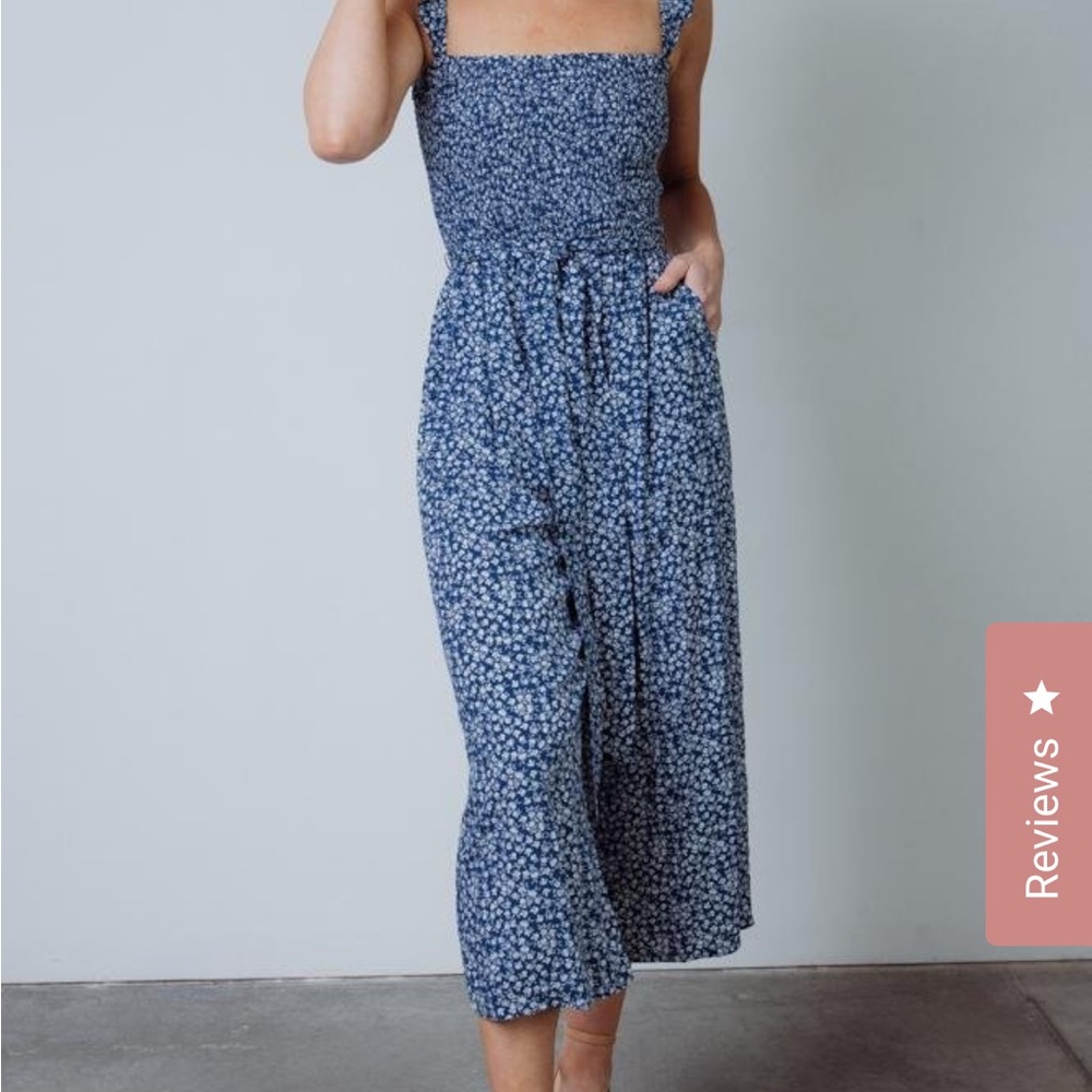 Baltic Born Blue Floral Jumpsuit